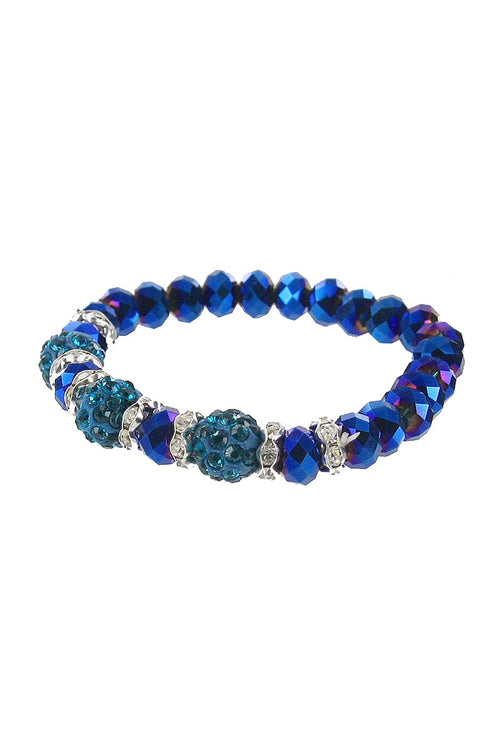 Crystal Beaded Stretch Bracelet