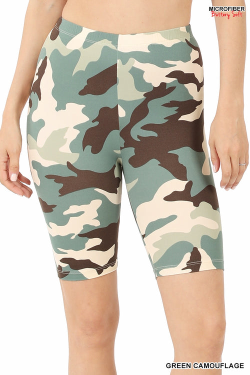 Microfibre Camo Bike Shorts