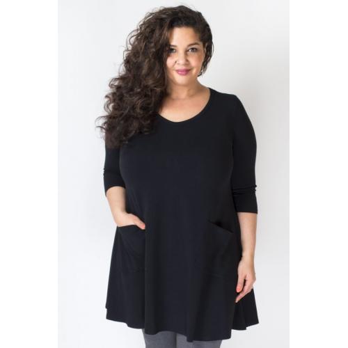 Veronica Tunic Dress - Black