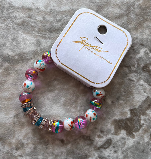 Multi Bead Stretch Bracelet