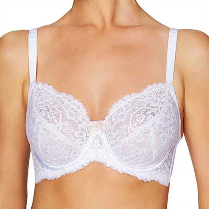 Blossoming Lace Underwire Bra - Size D 36 – Sheer Essentials Lingerie &  Swimwear