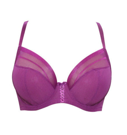 Shea Plunge Unlined Bra - Blackberry