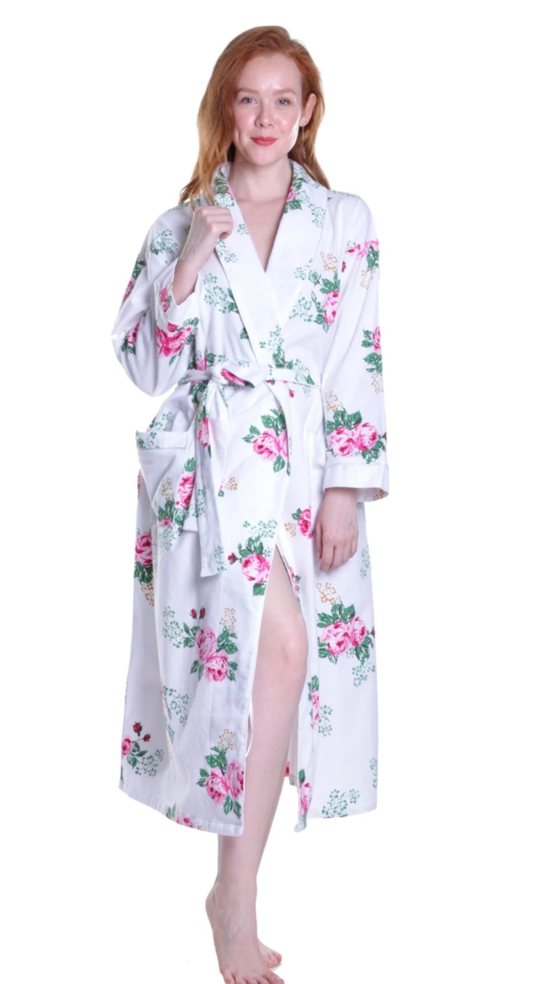 Flannel Floral Robe - Aqua – Sheer Essentials Lingerie & Swimwear