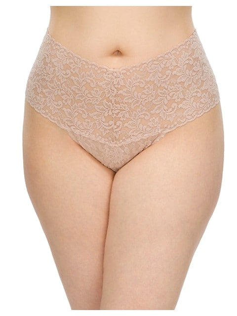 Hanky Panky Signature Lace Original Rise Thong PLUS (4811X)- Chai