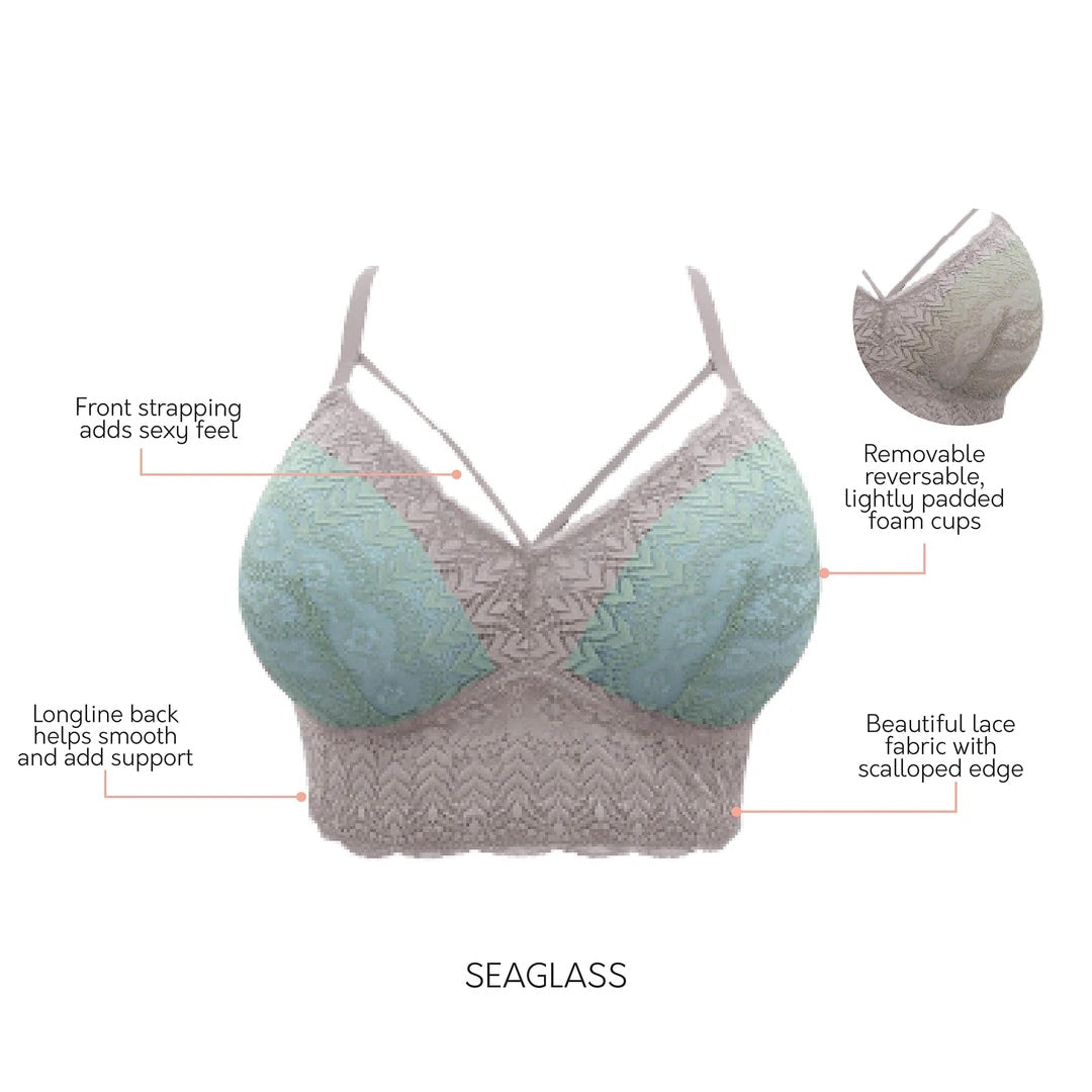 Stretch Lace Bralette With Removable Bra Pads – Sheer Essentials