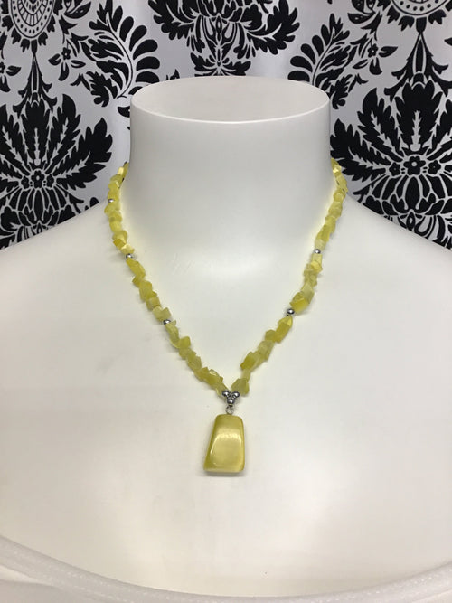 Yellow Stone Necklace