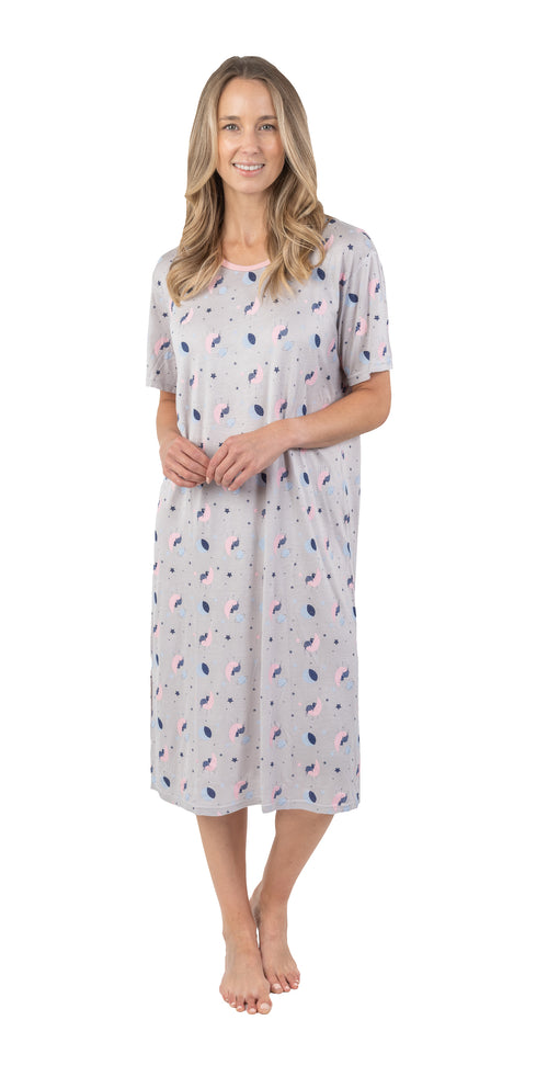 Cat on the Moon Nightgown - Size Medium