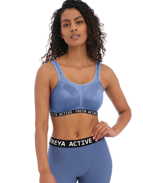 Freya Dynamic Wire Free Sports Bra - Denim - Size J 30