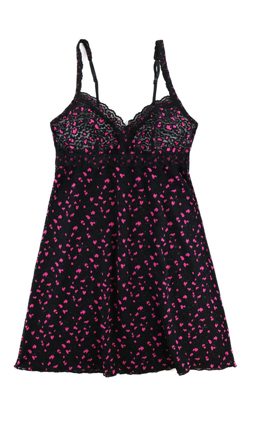 Hanky Panky Cross-Dyed Leopard Chemise