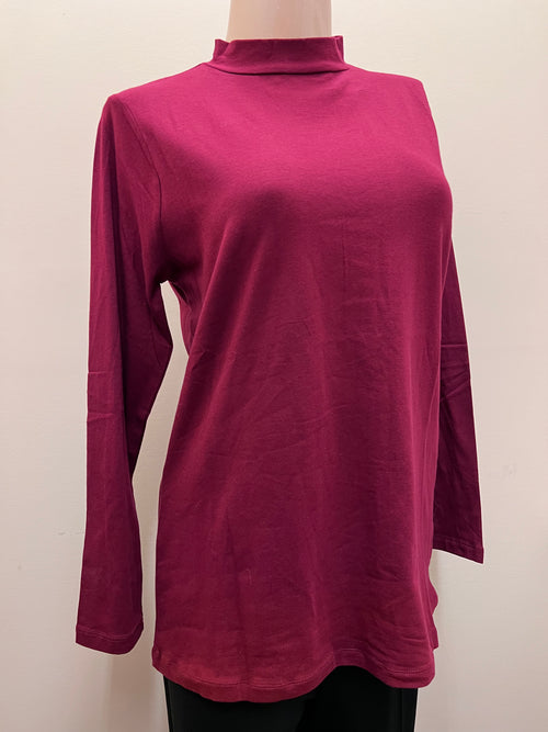 Mock Neck Long Sleeve Top