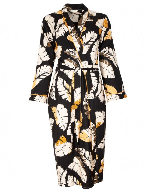 Annie Leaf Print Robe - Size 2 X