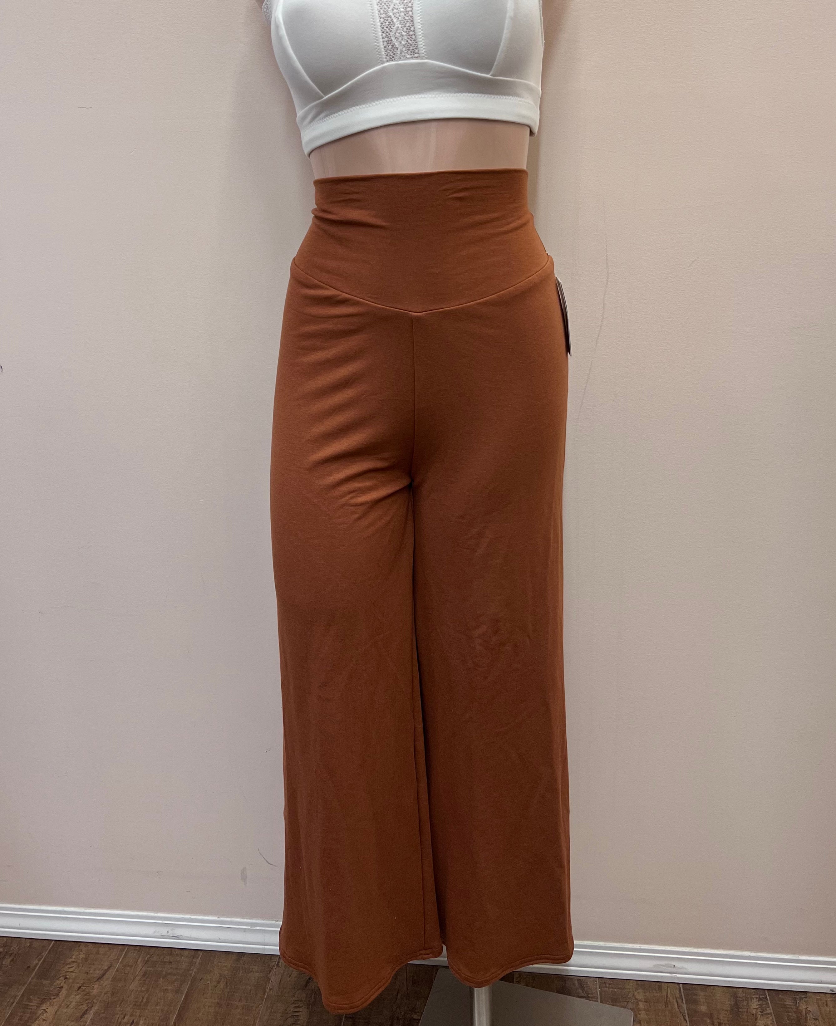 Bamboo Lounge Side Slit Palazzo Pants