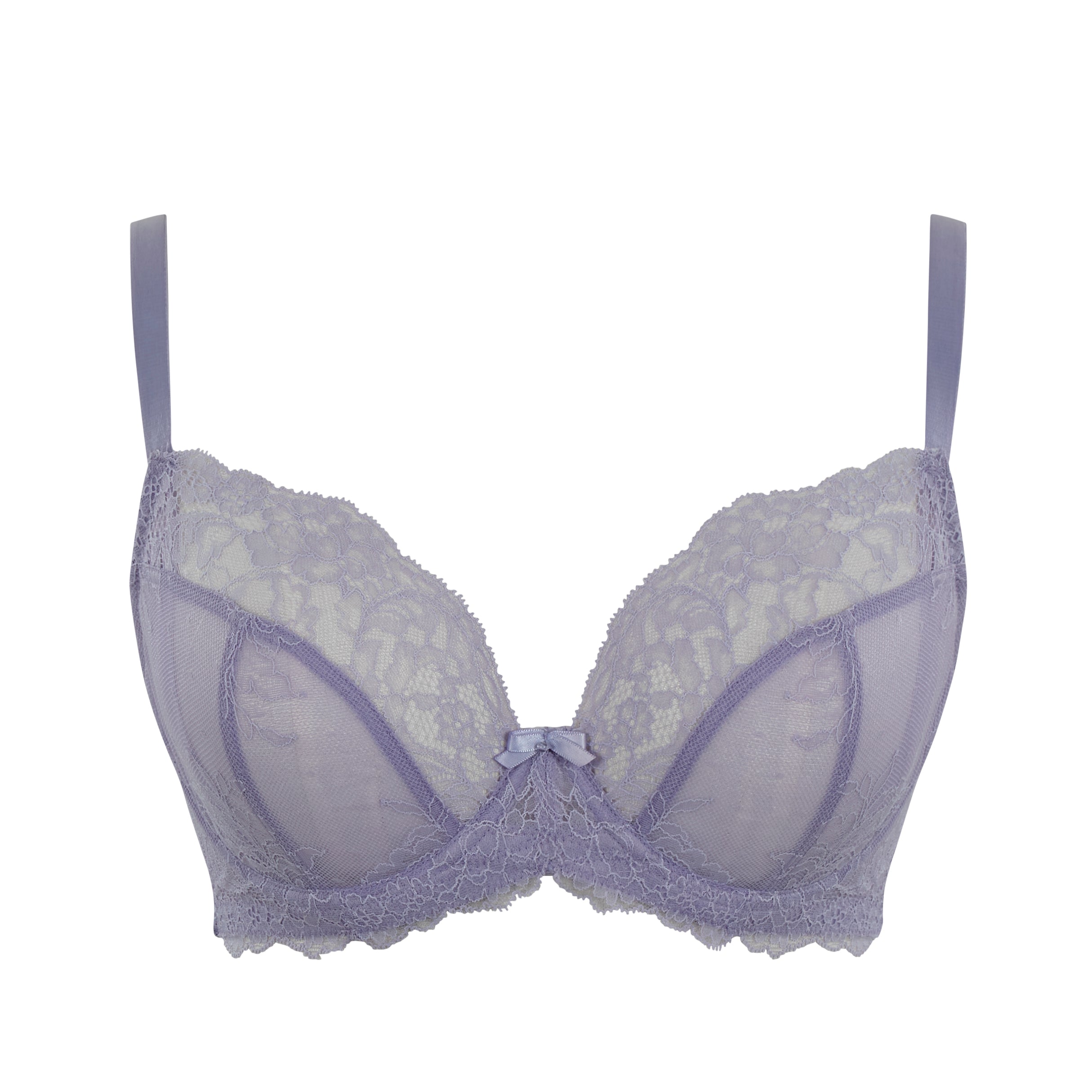 Panache Ana Underwire Plunge Bra - Sweet Lavender – Sheer