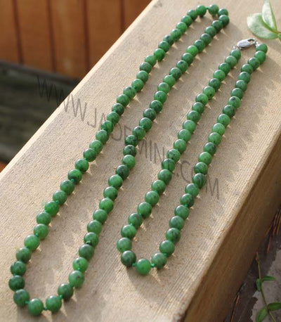 Green Jade Beads Necklace | Antiques Board