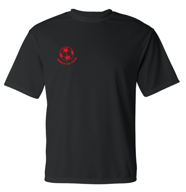 Tech Soccer Moisture Wicking S/S T-shirt (black)