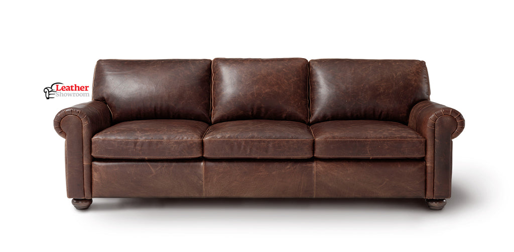 sedona sofa leather nut saddle