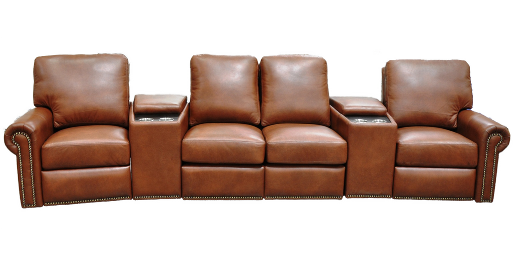 omnia marlin leather reclining sofa & set