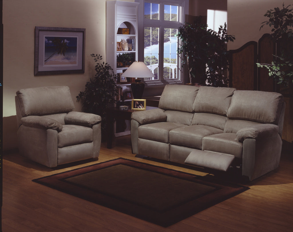 omnia vercelli leather reclining sofa