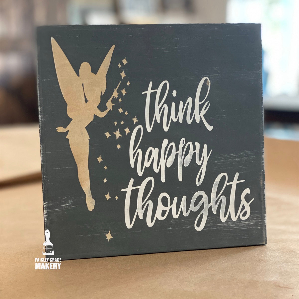 Think Happy Thoughts Tinkerbell Mini Design Paisley Grace Makery