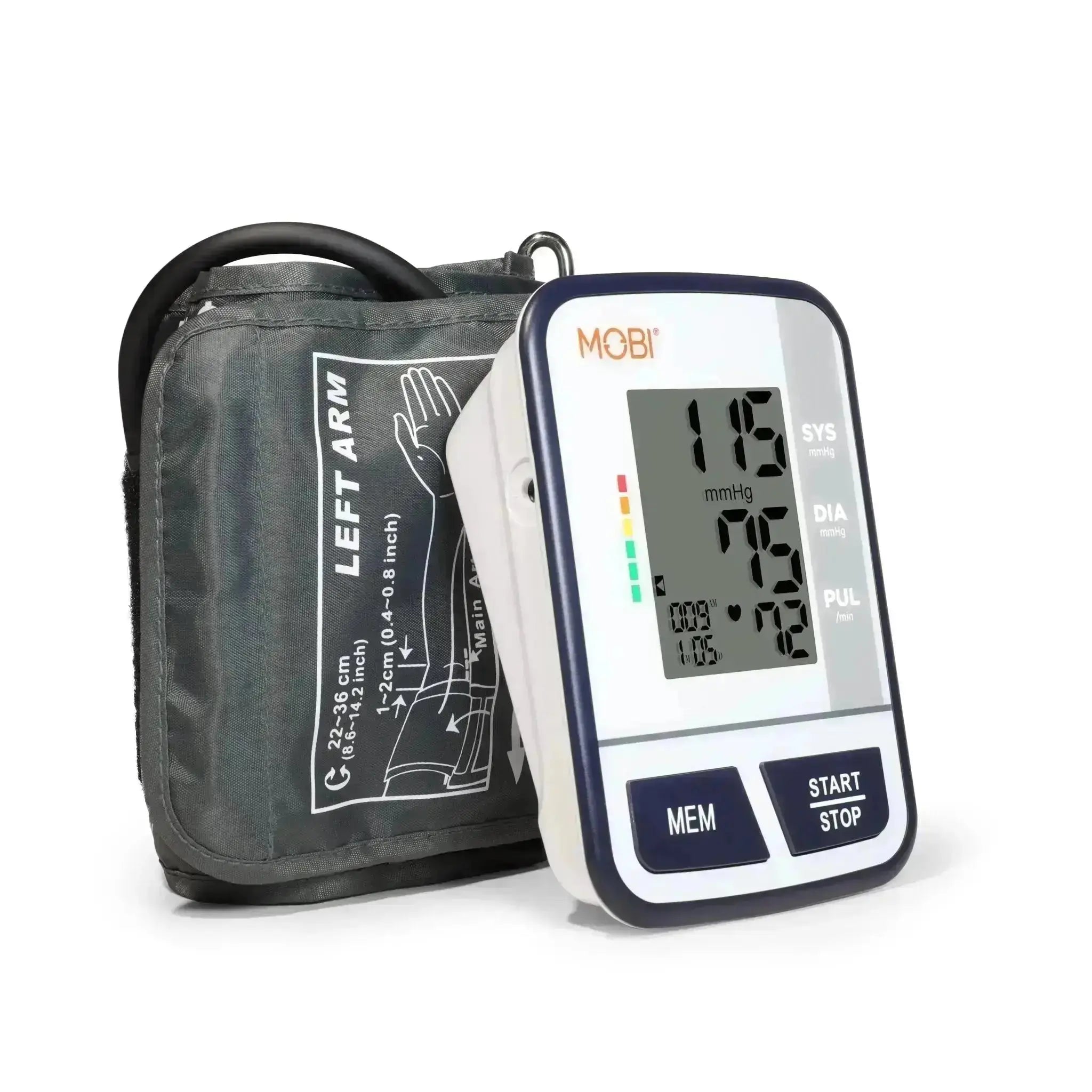 Blood Pressure Monitor XL Wrist Cuff 5.3-8.5 Inches, Automatic Accurate BP  Monitor with Large Screen Display, 120 Reading Memory, Irregular Heartbeat  Detector, Home Use Digital Blood-Pressure Machine 