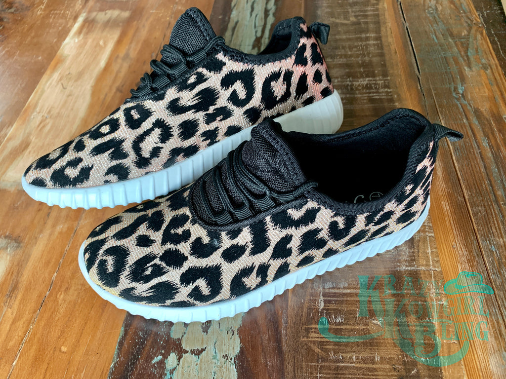 tennis leopard shoes