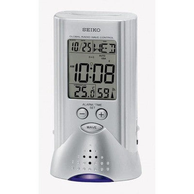 Seiko QHR017SLH Global R-Wave Atomic Travel Alarm Clock - BBL & Co. – Eva's  Home Decor