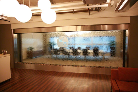 glass water feature