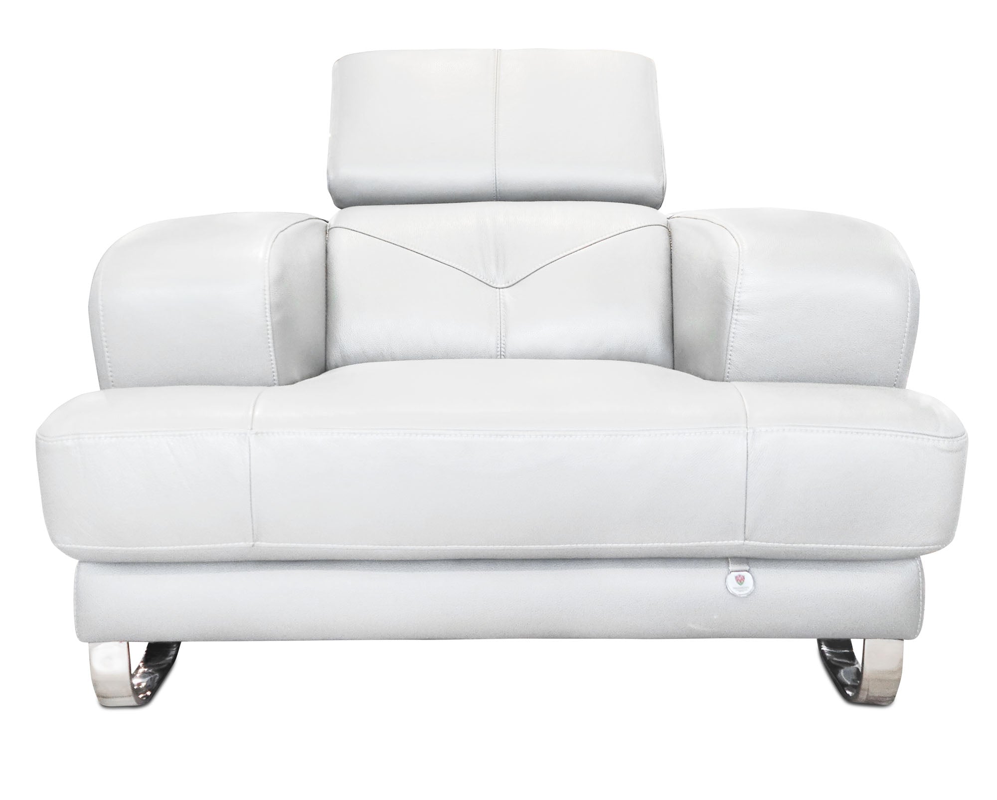  White Leather Sofa