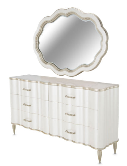 London Place 6 Drawer Dresser Wall Mirror Mjm Furniture