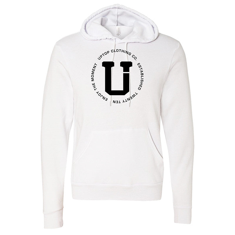 simple white hoodie