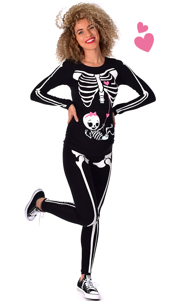 baby girl skeleton costume