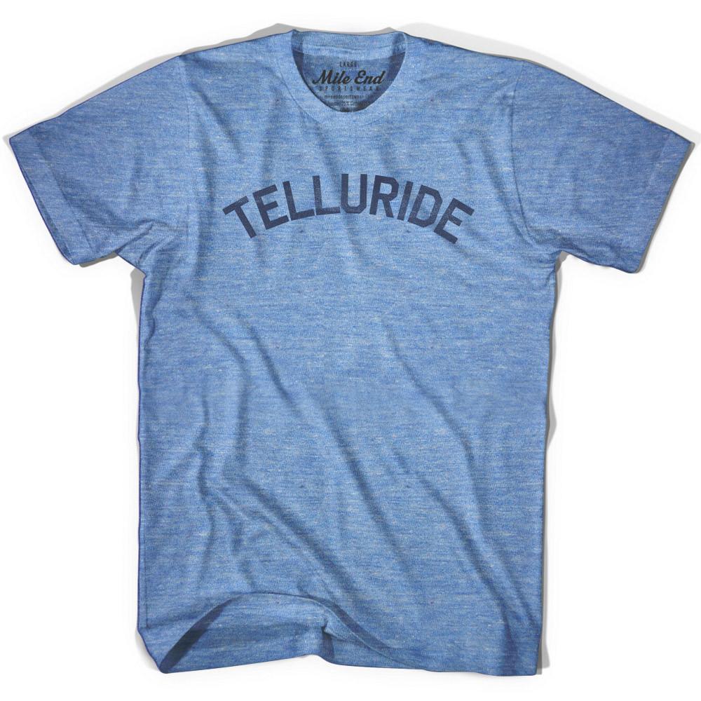 Telluride City Vintage T-shirt in Athletic Blue by Mile End Sportswear