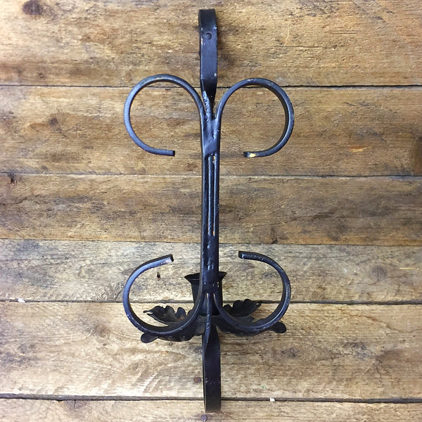 Rustic Black Metal Wall Hanging Candle Holder – Blueberry Lane Shop