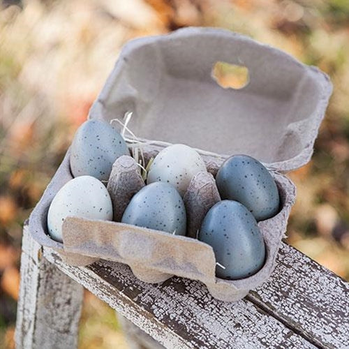 Half Dozen Speckled Eggs in Carton