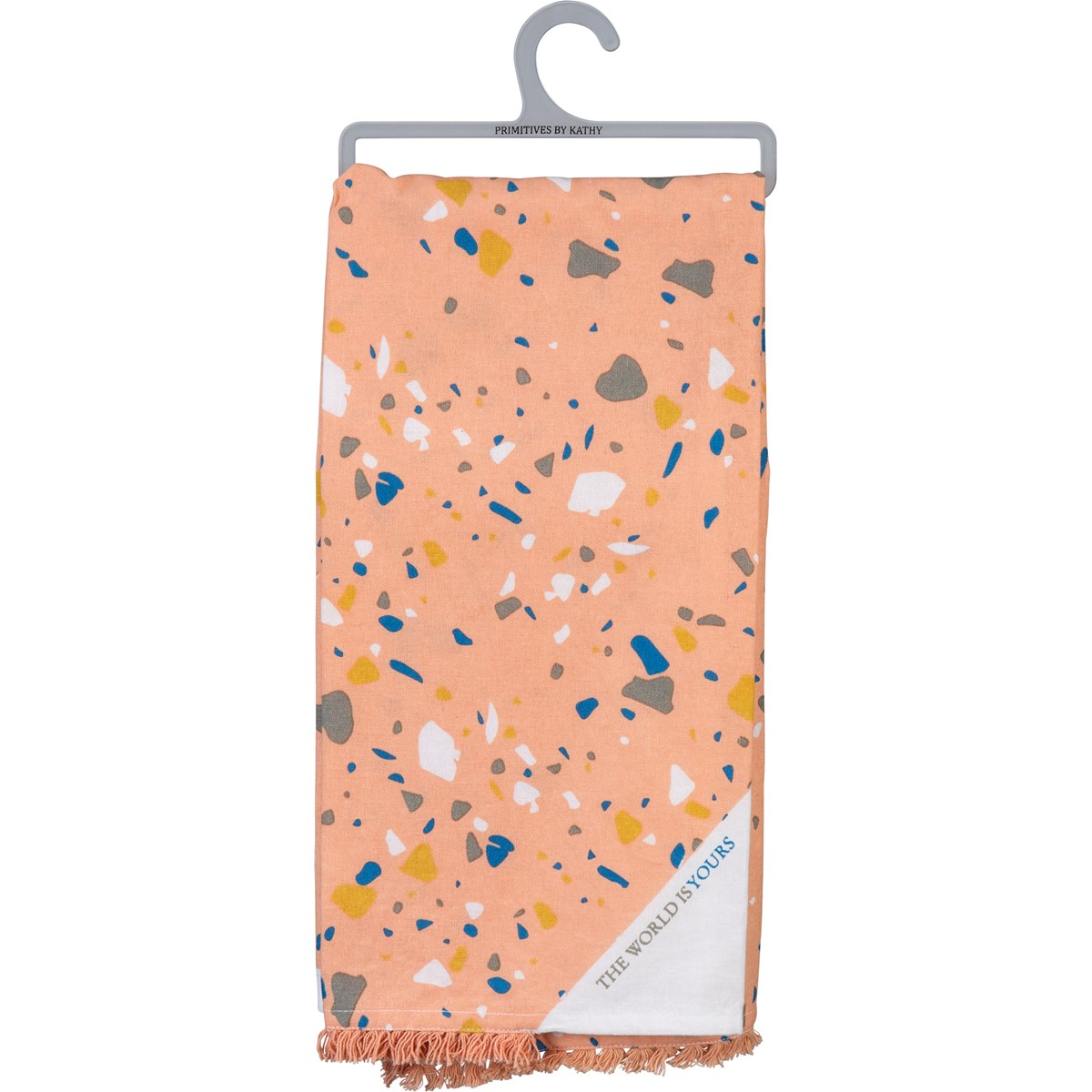 ⭐ Memorial Day SALE! The World Is Yours Terrazzo Kitchen Towel