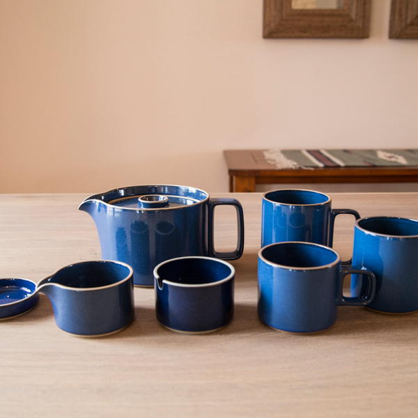 hasami porcelain blue