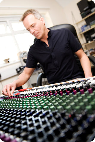 Glenn Harrold Mixing an Audio