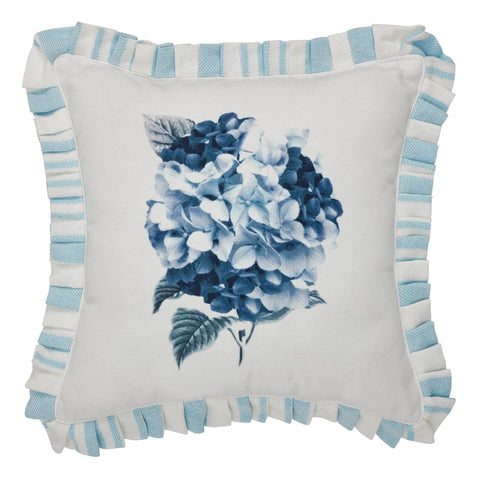 Mayflower Market Pillow Finders Keepers Hydrangea Ruffled Pillow 12x12