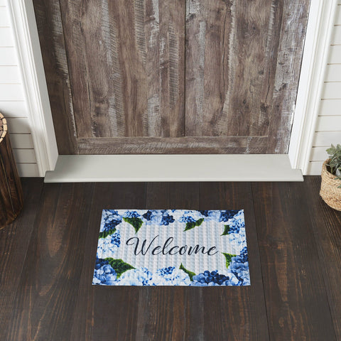 Mayflower Market Rug Finders Keepers Hydrangea Welcome Nylon Rug Rect 16x24