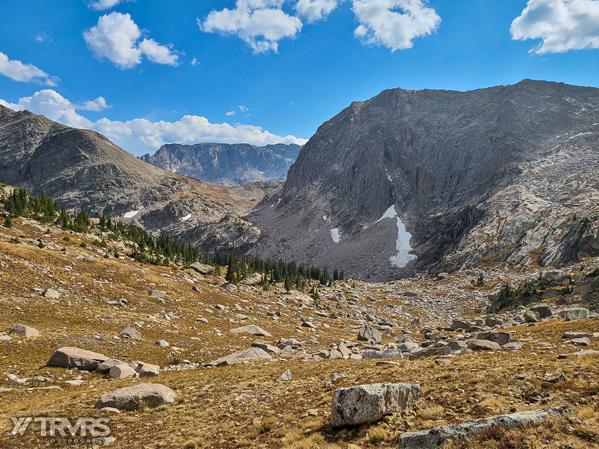 Beak Pass, from Below Andrews Peak - Pfiffner Traverse, Rocky Mountain National Park, Indian Peaks Wilderness, Arapaho, Colorado, Backpacking, Ultralight | TRVRS Outdoors