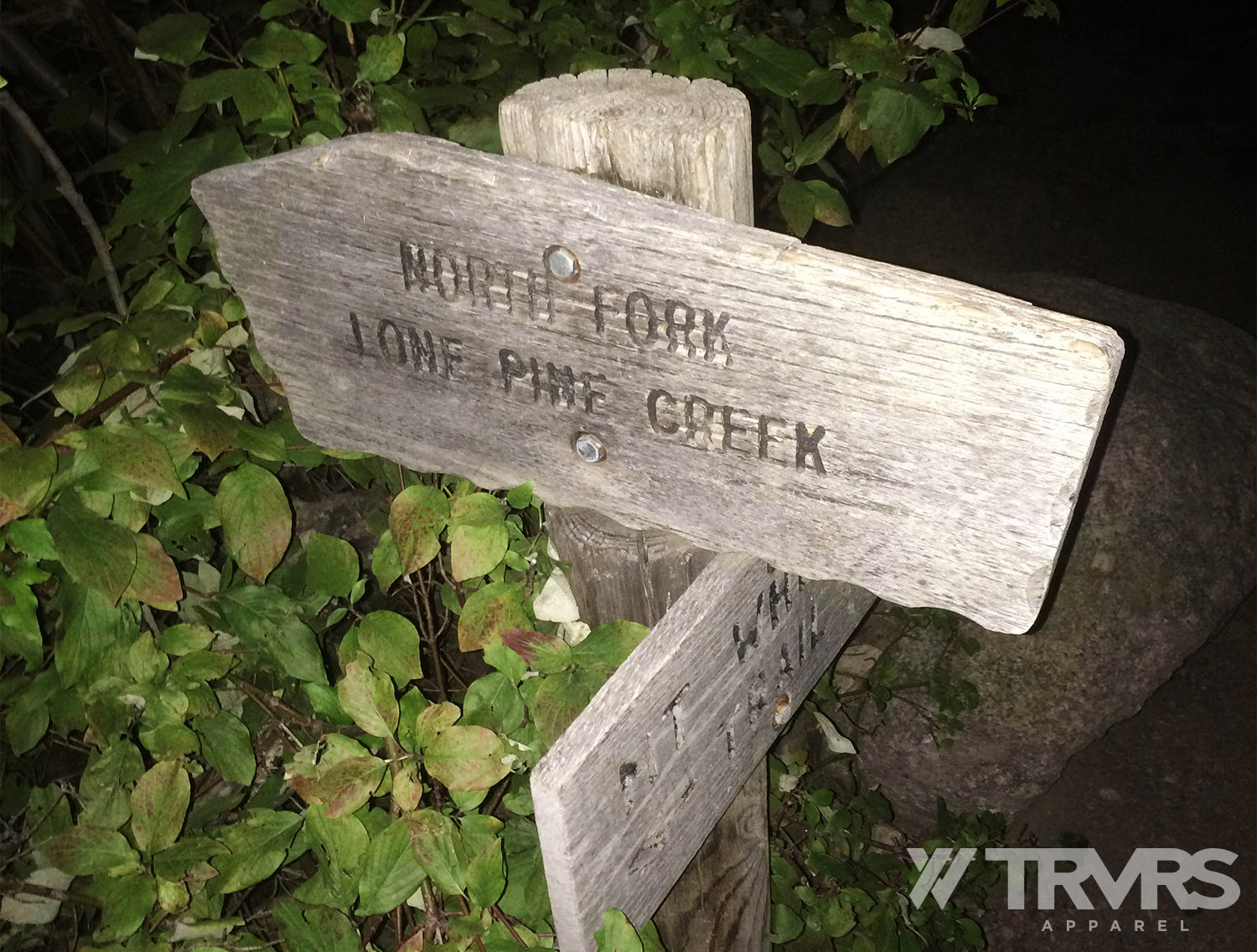 North Fork Trail Junction Sign on Mount Whitney Trail | TRVRS APPARREL