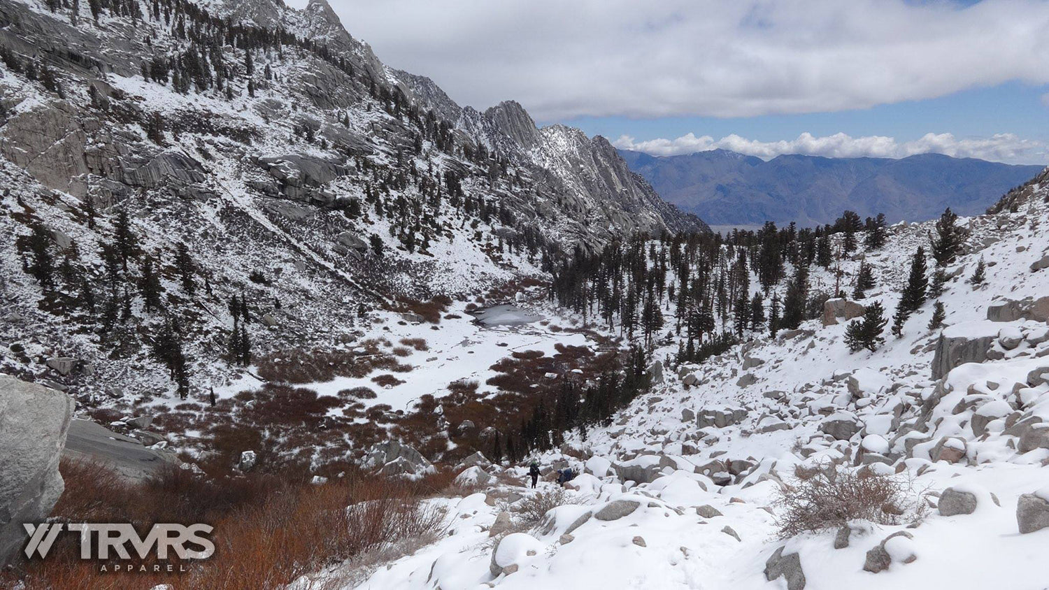 Overview Lower Boyscout Lake from bottom of Slabs | TRVRS APPAREL