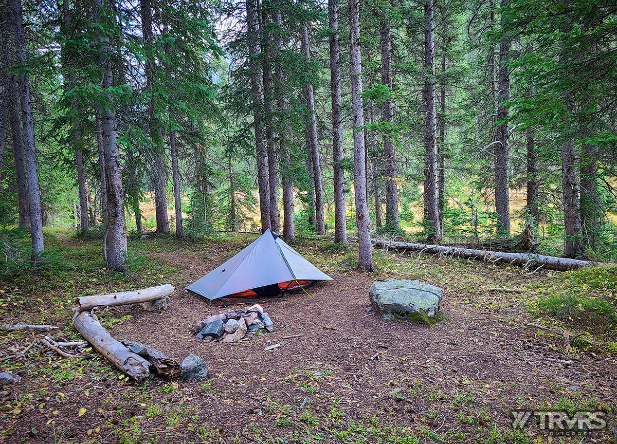 Campsite at Thunderbolt Creek - Pfiffner Traverse, Rocky Mountain National Park, Indian Peaks Wilderness, Arapaho, Colorado, Backpacking, Ultralight | TRVRS Outdoors