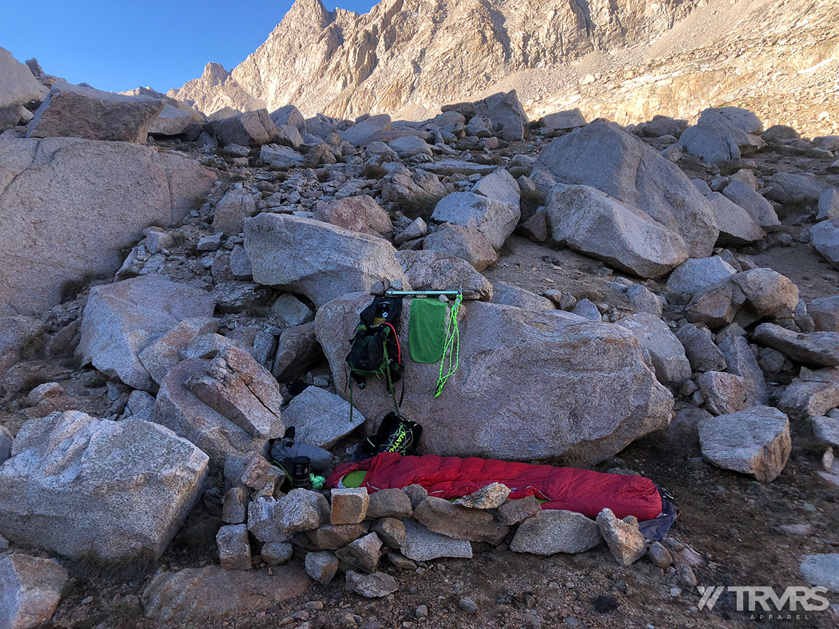 Camp at 11,500 ft. Elevation (Deerhorn Mountain) - Kings Canyon National Park | TRVRS APPAREL