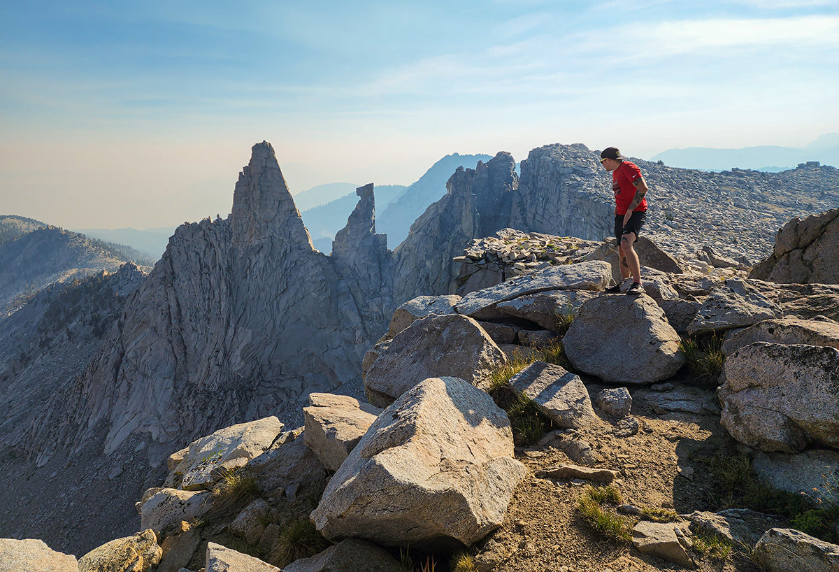 backpacker on Kings Kaweah Divide | TRVRS Outdoors