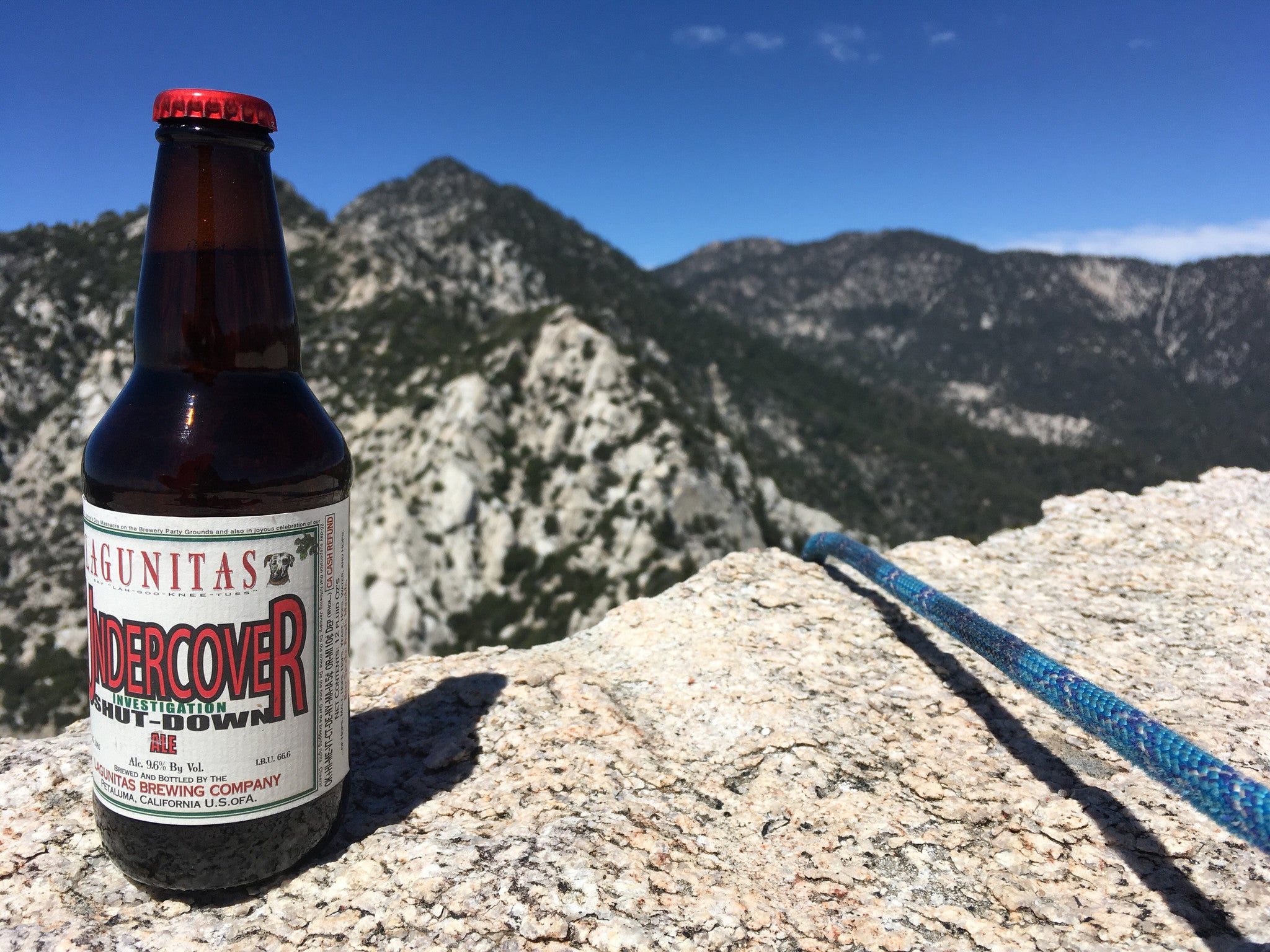 Summit Beer Atop Triplet Rocks True Summit San Gabriel Mountains | TRVRS APPAREL