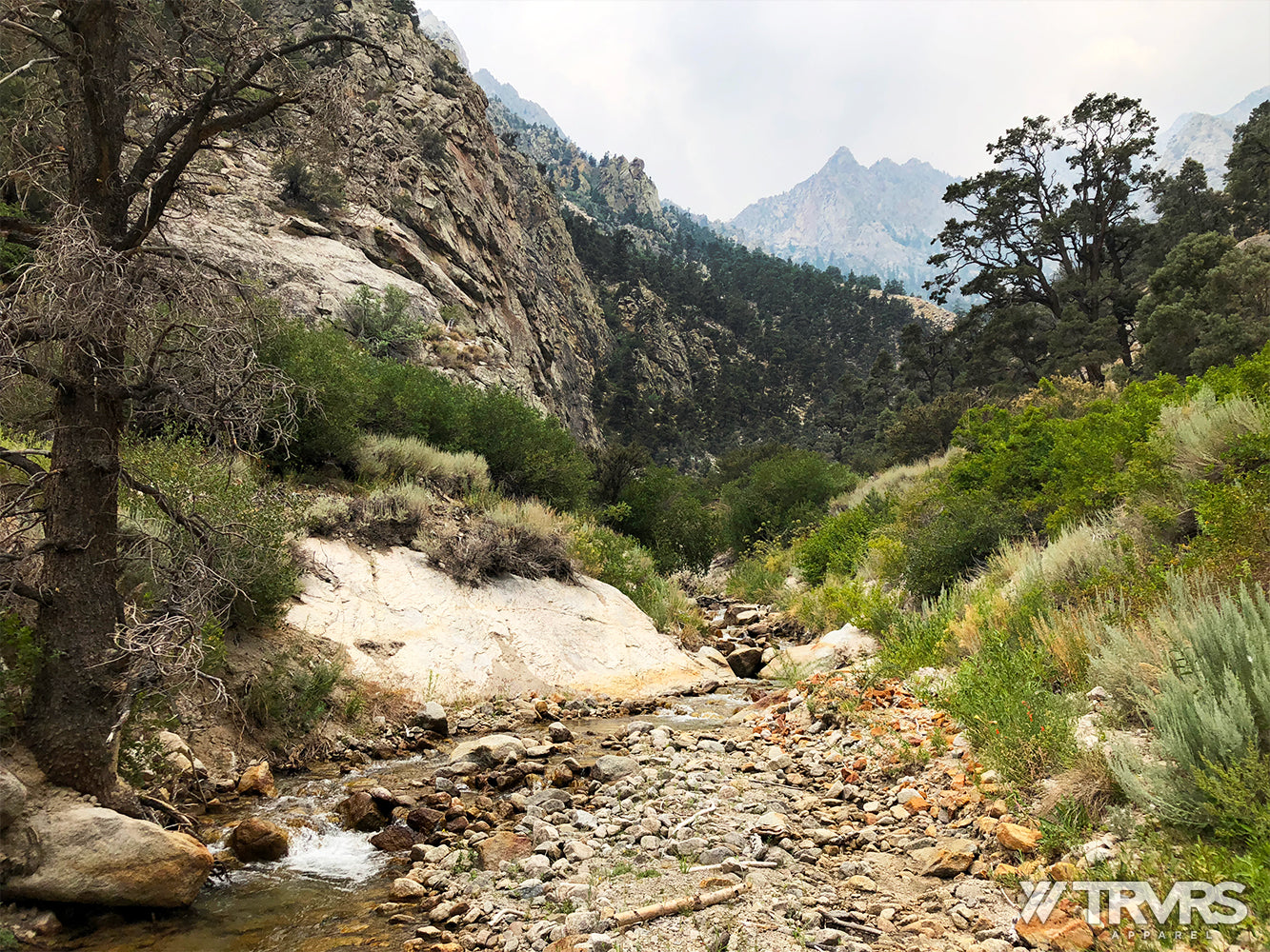 mount williamson west face shepherd pass inyo national forest john muir wilderness - Creek Crossing | TRVRS APPAREL