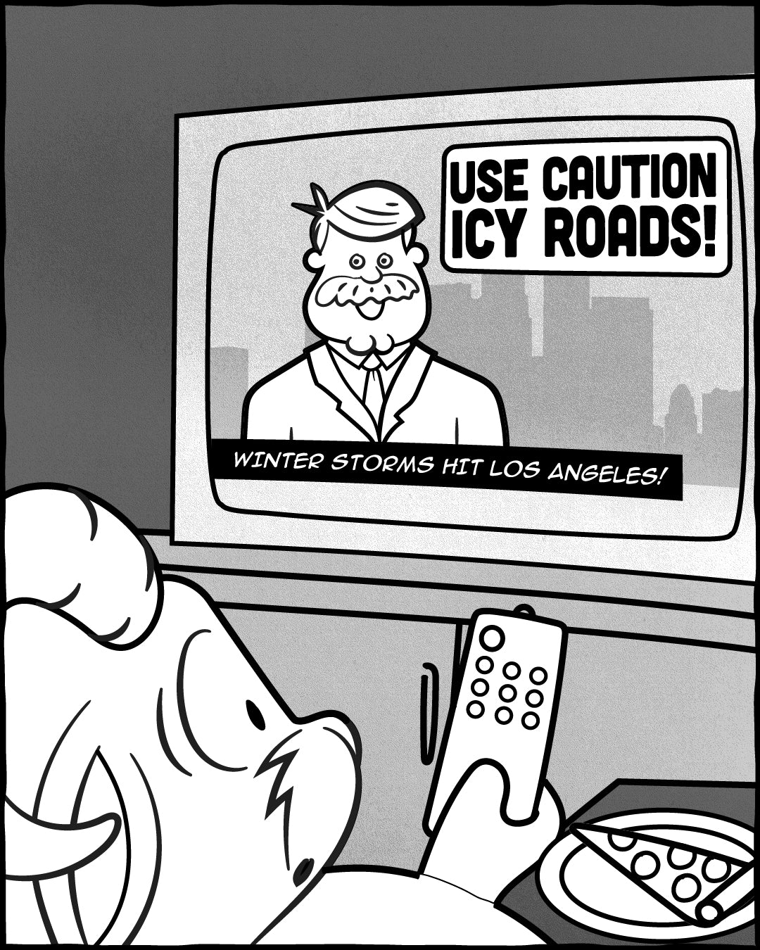 Page 1, Icy Roads Mount Baldy- No Chains, Snow Problem, The Adventures Of Lambert Comic Series | TRVRS Outdoors