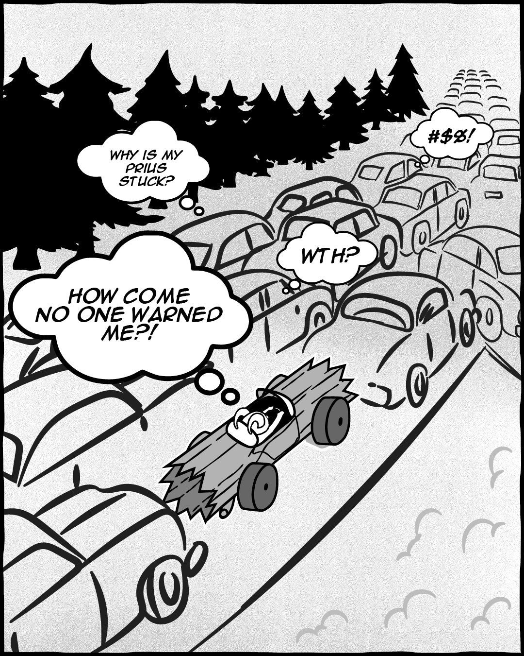 Traffic - No Chains, Snow Problem, The Adventures Of Lambert Comic Series | TRVRS Outdoors