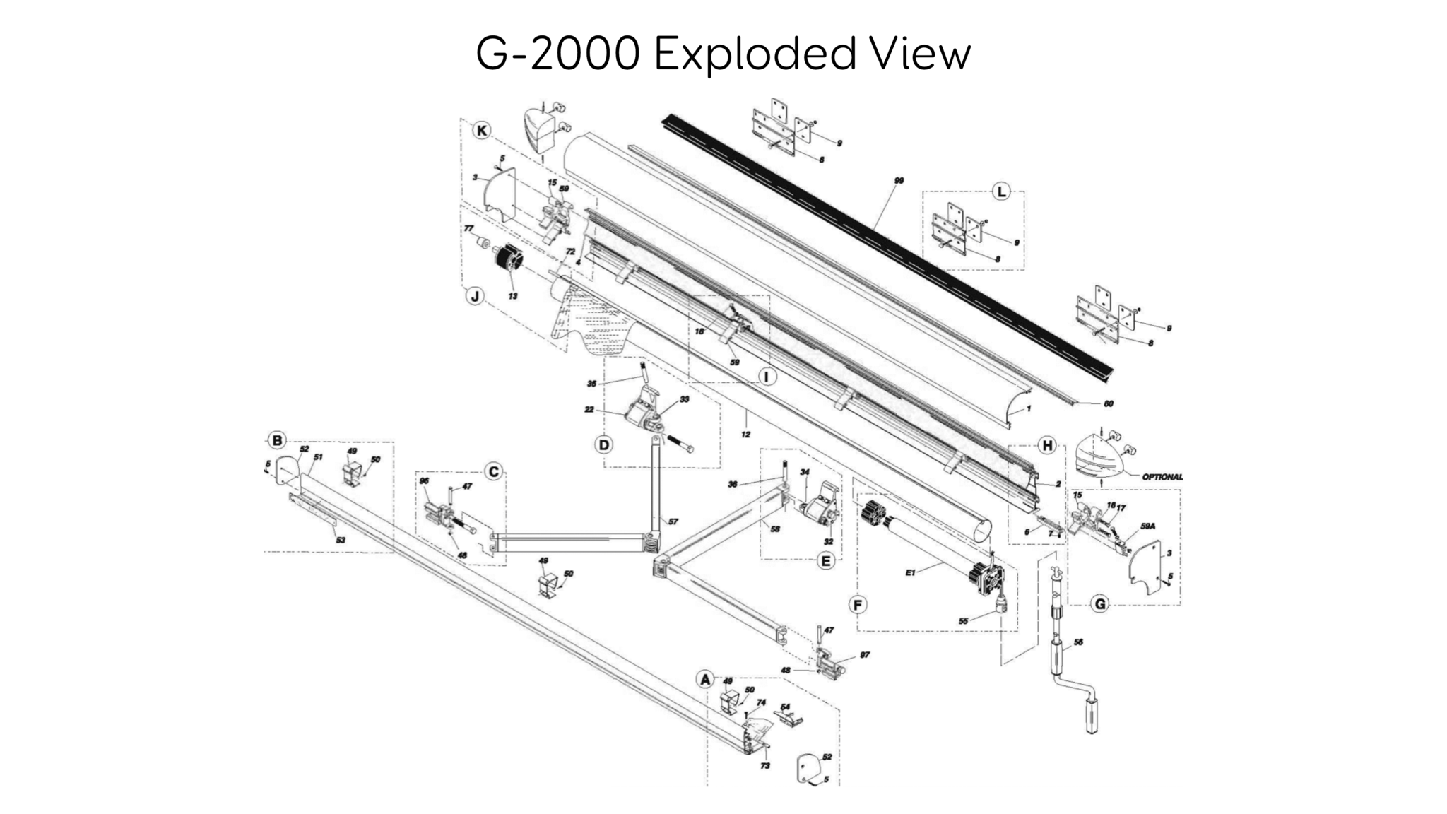 G 2000 Diagram Girard RV Awnings Girard Systems